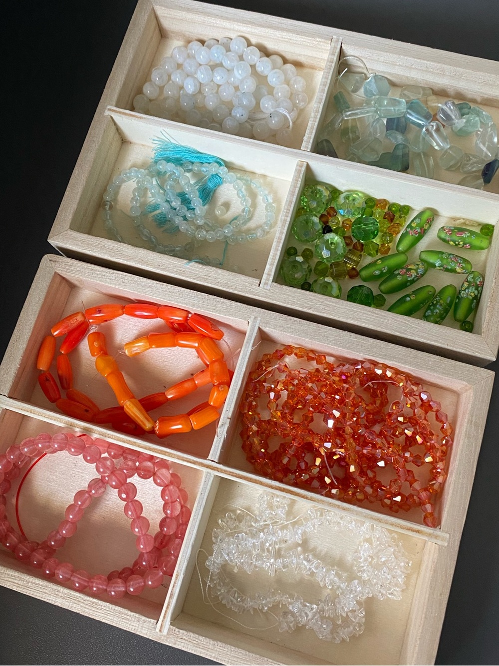 Bead Lot Natural Stone Beads and Glass Beads - Picture 12 of 12
